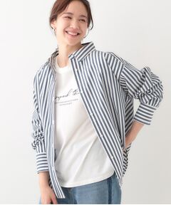 SHOO・LA・RUE / シューラルー シャツ・ブラウス | 【洗える/S-LL】いろいろ ストライプシャツ