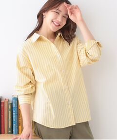 SHOO・LA・RUE / シューラルー シャツ・ブラウス | 【洗える/S-LL】いろいろ ストライプシャツ