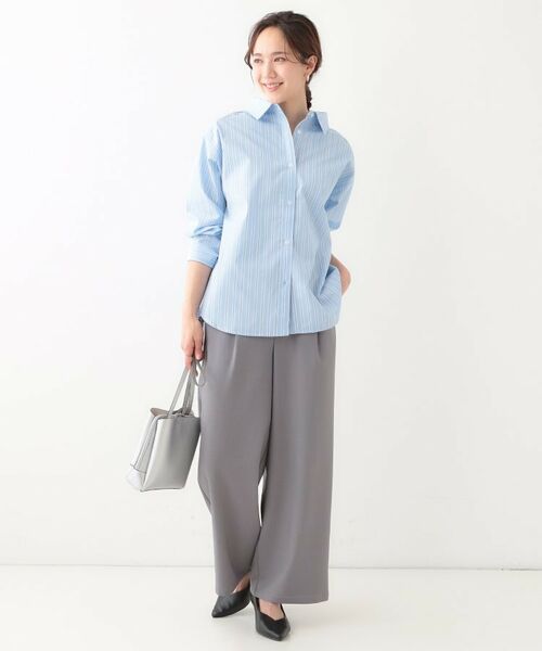 SHOO・LA・RUE / シューラルー シャツ・ブラウス | 【洗える/S-LL】いろいろ ストライプシャツ | 詳細3