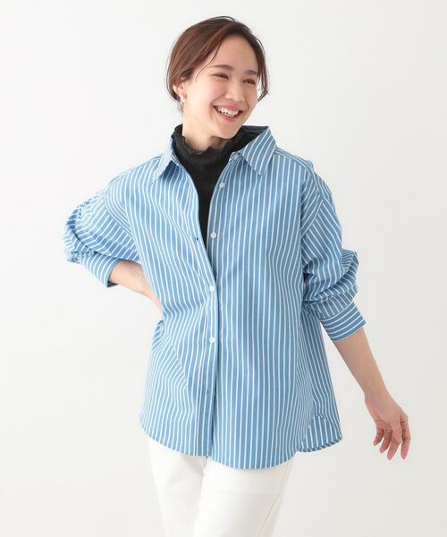 SHOO・LA・RUE / シューラルー シャツ・ブラウス | 【洗える/S-LL】いろいろ ストライプシャツ | 詳細5