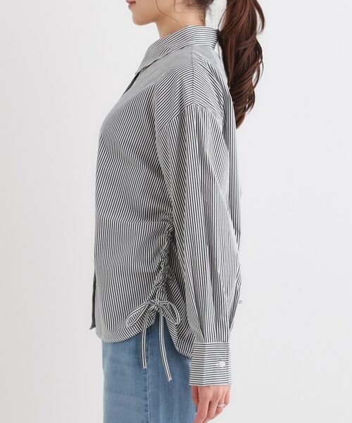 SHOO・LA・RUE / シューラルー シャツ・ブラウス | 【洗える/S-LL】サイドリボンで差をつける さらさら綿混シャツ | 詳細10