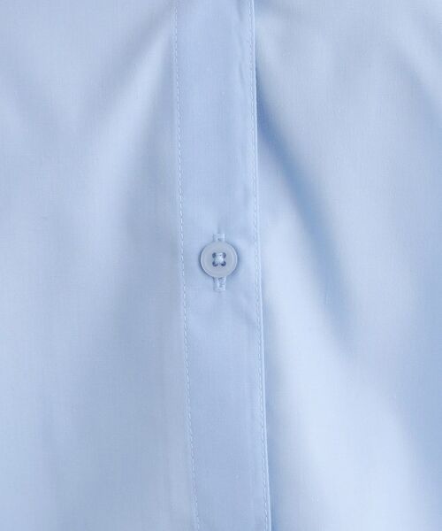 SHOO・LA・RUE / シューラルー シャツ・ブラウス | 【洗える/S-LL】サイドリボンで差をつける さらさら綿混シャツ | 詳細4