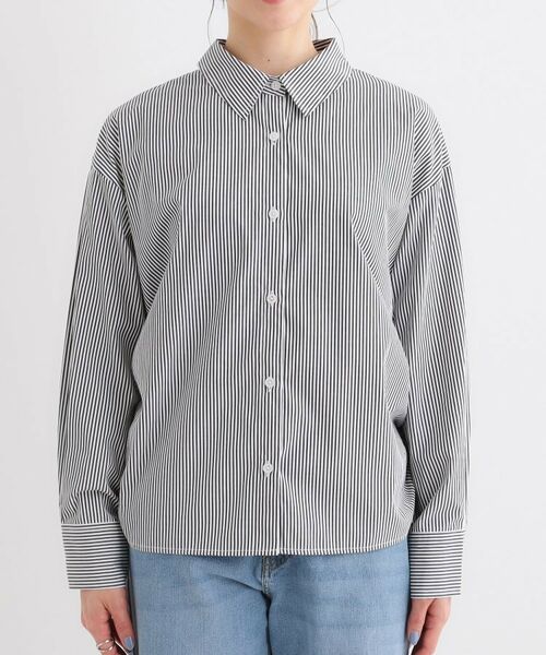 SHOO・LA・RUE / シューラルー シャツ・ブラウス | 【洗える/S-LL】サイドリボンで差をつける さらさら綿混シャツ | 詳細9