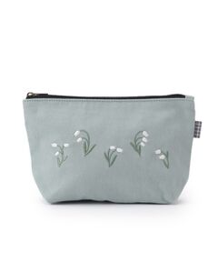 SHOO・LA・RUE / シューラルー ポーチ | フラワー刺繍舟型ポーチ