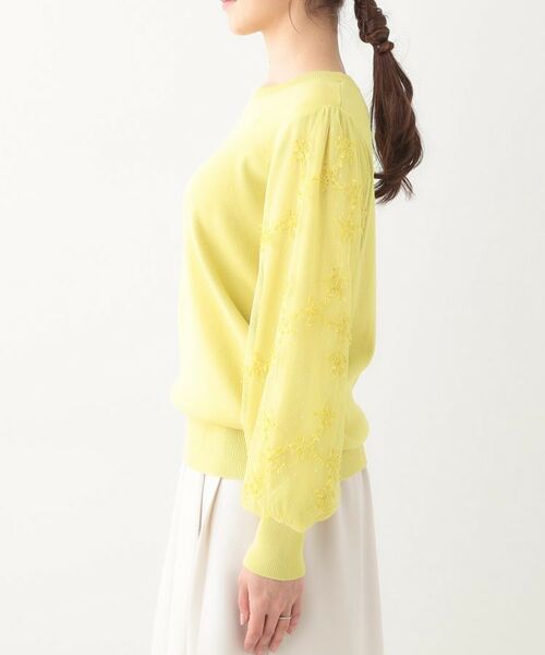 SHOO・LA・RUE / シューラルー ニット・セーター | 【S-LL】1枚で華やかになる お袖レースドッキングニット | 詳細18