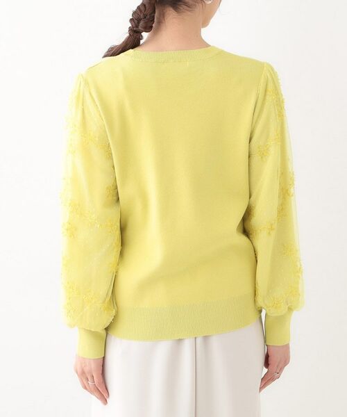 SHOO・LA・RUE / シューラルー ニット・セーター | 【S-LL】1枚で華やかになる お袖レースドッキングニット | 詳細19