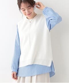 SHOO・LA・RUE / シューラルー その他トップス | 【S-LL/2点セット】着回し自在 ニットベスト＋フレアブラウス