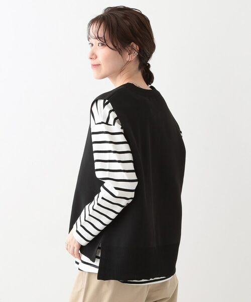 SHOO・LA・RUE / シューラルー その他トップス | 【S-LL/2点セット】着回し自在 ニットベスト+フレアブラウス | 詳細12