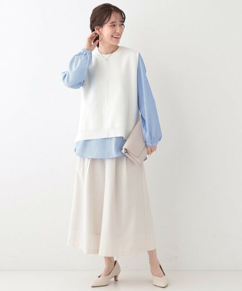 SHOO・LA・RUE / シューラルー その他トップス | 【S-LL/2点セット】着回し自在 ニットベスト+フレアブラウス | 詳細18