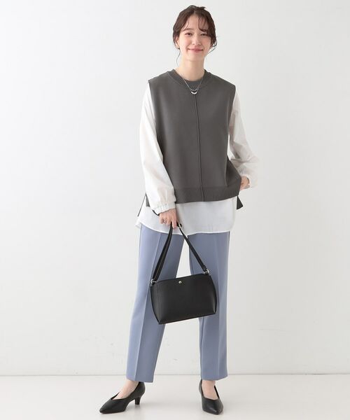 SHOO・LA・RUE / シューラルー その他トップス | 【S-LL/2点セット】着回し自在 ニットベスト+フレアブラウス | 詳細2