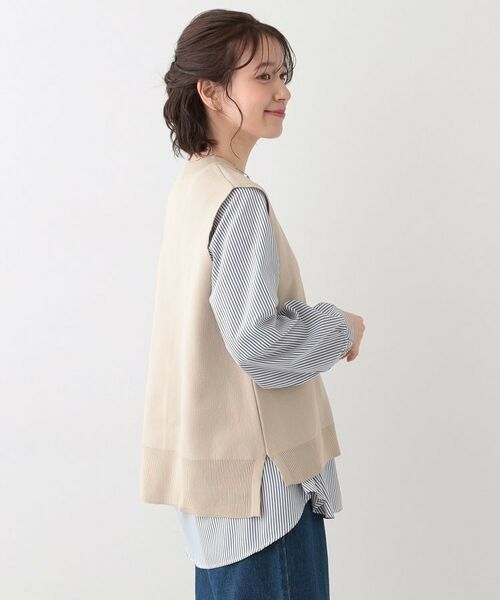 SHOO・LA・RUE / シューラルー その他トップス | 【S-LL/2点セット】着回し自在 ニットベスト+フレアブラウス | 詳細25