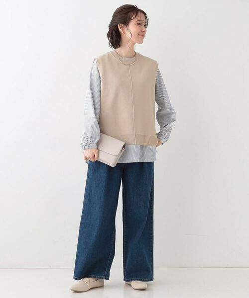 SHOO・LA・RUE / シューラルー その他トップス | 【S-LL/2点セット】着回し自在 ニットベスト+フレアブラウス | 詳細26