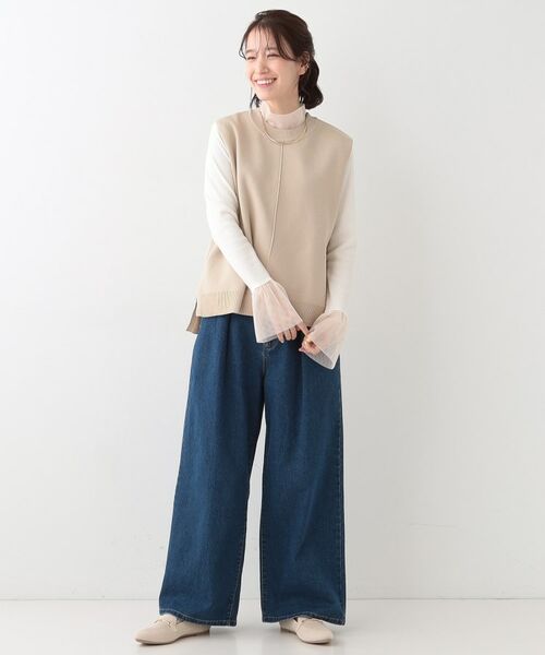 SHOO・LA・RUE / シューラルー その他トップス | 【S-LL/2点セット】着回し自在 ニットベスト+フレアブラウス | 詳細29