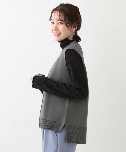 SHOO・LA・RUE / シューラルー その他トップス | 【S-LL/2点セット】着回し自在 ニットベスト+フレアブラウス | 詳細4