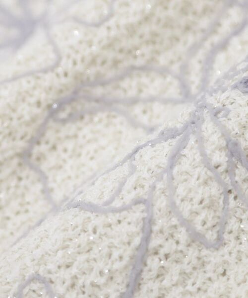 SHOO・LA・RUE / シューラルー ニット・セーター | 【S-LL】花柄刺繍ブークレニット | 詳細4