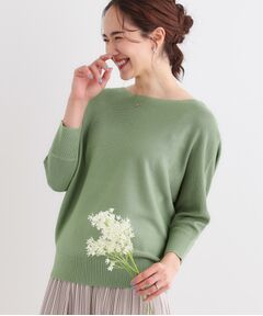 SHOO・LA・RUE / シューラルー ニット・セーター | カジュアルにもきれいめにも ガーター編み 7分袖ドルマンニット