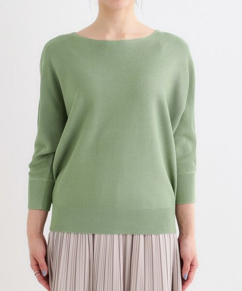 SHOO・LA・RUE / シューラルー ニット・セーター | カジュアルにもきれいめにも ガーター編み 7分袖ドルマンニット | 詳細16