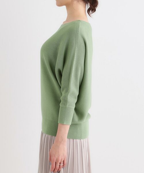 SHOO・LA・RUE / シューラルー ニット・セーター | カジュアルにもきれいめにも ガーター編み 7分袖ドルマンニット | 詳細17