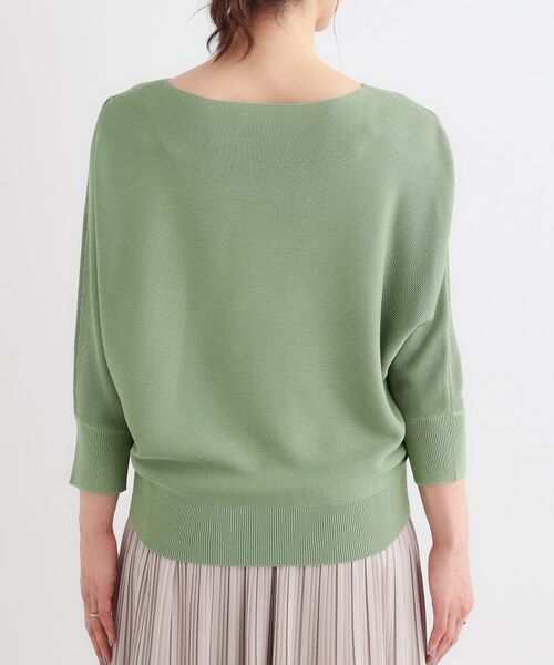 SHOO・LA・RUE / シューラルー ニット・セーター | カジュアルにもきれいめにも ガーター編み 7分袖ドルマンニット | 詳細18