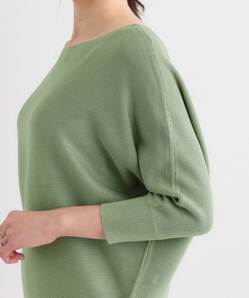 SHOO・LA・RUE / シューラルー ニット・セーター | カジュアルにもきれいめにも ガーター編み 7分袖ドルマンニット | 詳細20