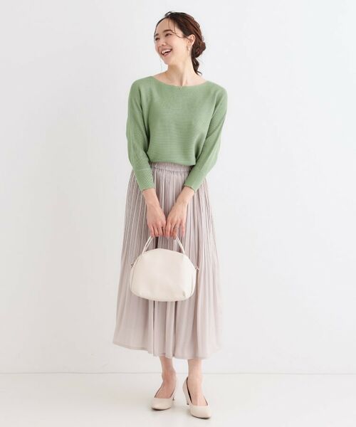 SHOO・LA・RUE / シューラルー ニット・セーター | カジュアルにもきれいめにも ガーター編み 7分袖ドルマンニット | 詳細6