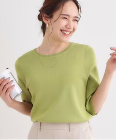 SHOO・LA・RUE / シューラルー ニット・セーター | 【高レビュー/洗える/S-LL】季節の変わり目から活躍 多機能 5分袖ニット