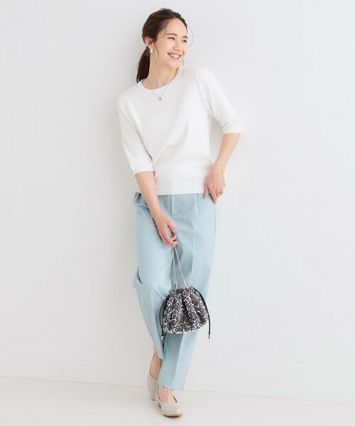 SHOO・LA・RUE / シューラルー ニット・セーター | 【高レビュー/洗える/S-LL】季節の変わり目から活躍 多機能 5分袖ニット | 詳細19