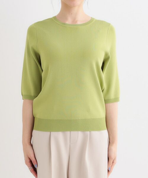 SHOO・LA・RUE / シューラルー ニット・セーター | 【高レビュー/洗える/S-LL】季節の変わり目から活躍 多機能 5分袖ニット | 詳細21