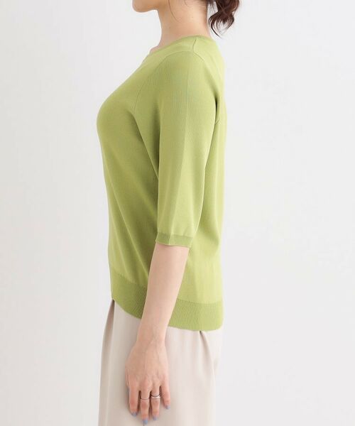 SHOO・LA・RUE / シューラルー ニット・セーター | 【高レビュー/洗える/S-LL】季節の変わり目から活躍 多機能 5分袖ニット | 詳細22