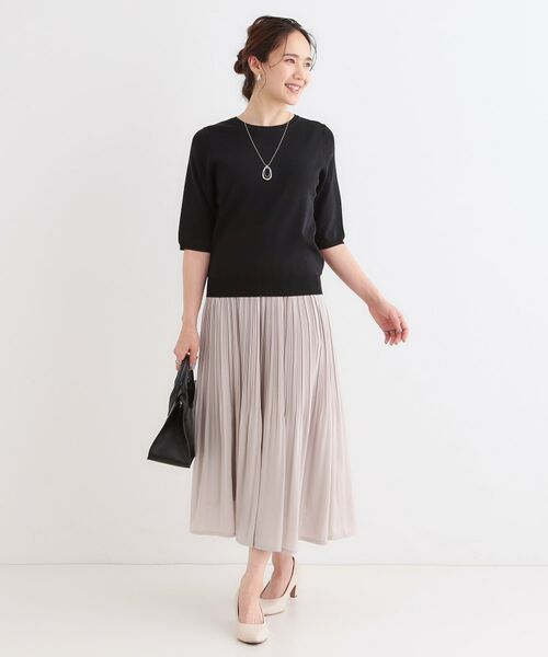 SHOO・LA・RUE / シューラルー ニット・セーター | 【高レビュー/洗える/S-LL】季節の変わり目から活躍 多機能 5分袖ニット | 詳細3