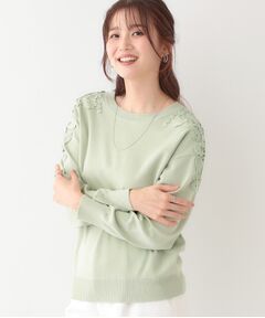 SHOO・LA・RUE / シューラルー ニット・セーター | 肩レースが差をつける デザインニット