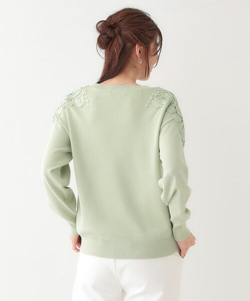 SHOO・LA・RUE / シューラルー ニット・セーター | 肩レースが差をつける デザインニット | 詳細6