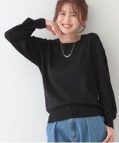 SHOO・LA・RUE / シューラルー ニット・セーター | 【S-LL】大人の上品コーデに お袖編み地切替 デザインニット