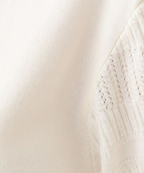 SHOO・LA・RUE / シューラルー ニット・セーター | 【S-LL】大人の上品コーデに お袖編み地切替 デザインニット | 詳細12
