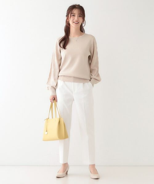 SHOO・LA・RUE / シューラルー ニット・セーター | 【S-LL】大人の上品コーデに お袖編み地切替 デザインニット | 詳細15