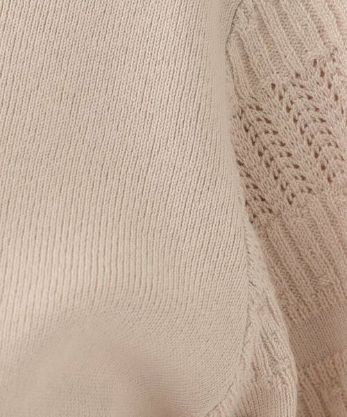 SHOO・LA・RUE / シューラルー ニット・セーター | 【S-LL】大人の上品コーデに お袖編み地切替 デザインニット | 詳細16