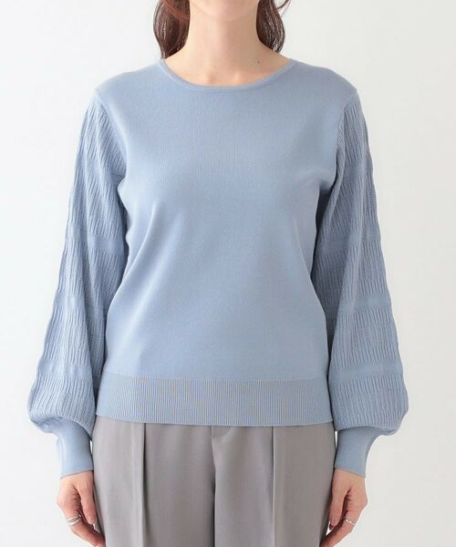 SHOO・LA・RUE / シューラルー ニット・セーター | 【S-LL】大人の上品コーデに お袖編み地切替 デザインニット | 詳細17