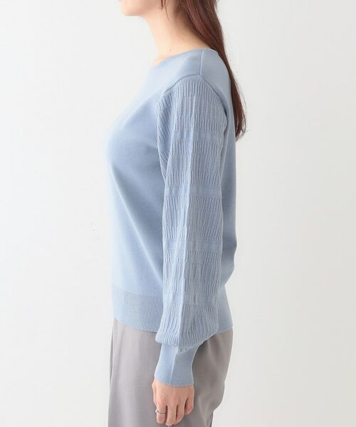 SHOO・LA・RUE / シューラルー ニット・セーター | 【S-LL】大人の上品コーデに お袖編み地切替 デザインニット | 詳細18