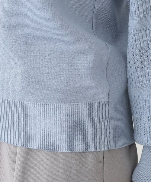 SHOO・LA・RUE / シューラルー ニット・セーター | 【S-LL】大人の上品コーデに お袖編み地切替 デザインニット | 詳細22