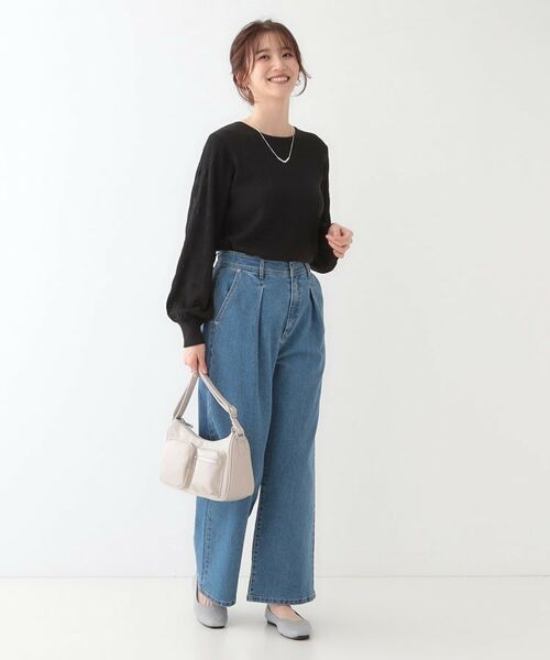 SHOO・LA・RUE / シューラルー ニット・セーター | 【S-LL】大人の上品コーデに お袖編み地切替 デザインニット | 詳細7