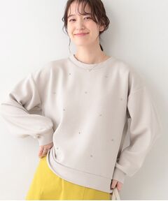 SHOO・LA・RUE / シューラルー カットソー | 【S-LL】もちさら ビジュー付きトップス