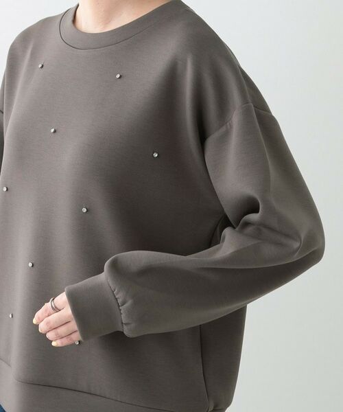 SHOO・LA・RUE / シューラルー カットソー | 【S-LL】もちさら ビジュー付きトップス | 詳細17