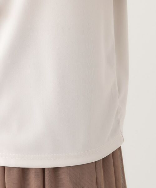 SHOO・LA・RUE / シューラルー カットソー | 【洗える/S-LL/洗濯後しわになりにくい】ブラウス見えボウタイ風トップス | 詳細18