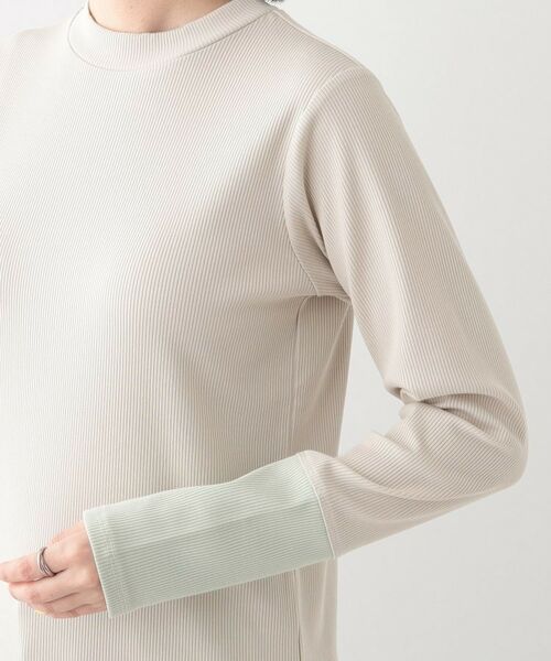 SHOO・LA・RUE / シューラルー カットソー | 【S-LL】テレコ袖配色切り替えトップス | 詳細17