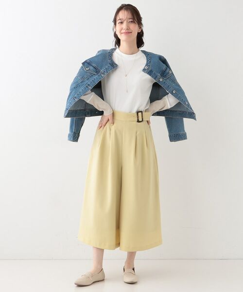 SHOO・LA・RUE / シューラルー カットソー | 【S-LL】テレコ袖配色切り替えトップス | 詳細3