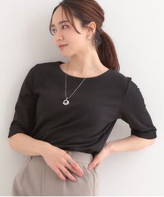 SHOO・LA・RUE / シューラルー カットソー | 【S-LL】1枚でもインナーでも テレコ5分袖トップス