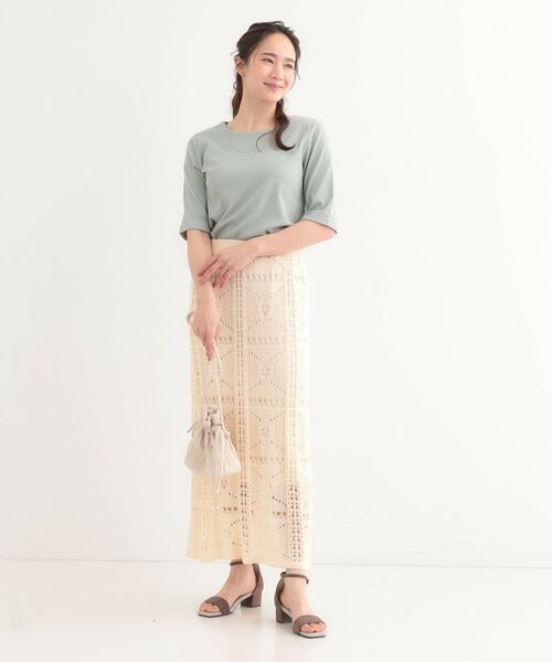 SHOO・LA・RUE / シューラルー カットソー | 【S-LL】1枚でもインナーでも テレコ5分袖トップス | 詳細11