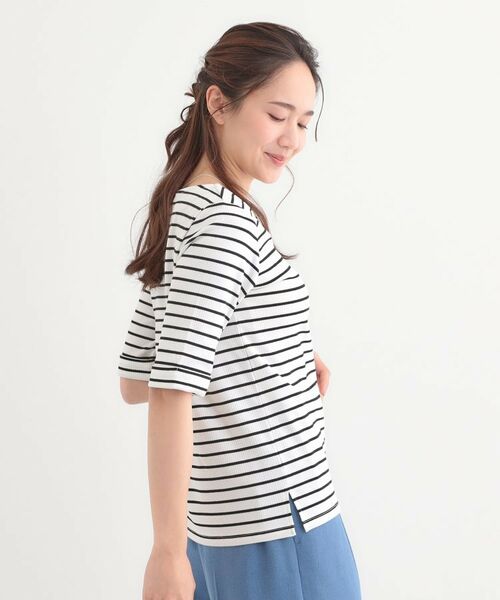 SHOO・LA・RUE / シューラルー カットソー | 【S-LL】1枚でもインナーでも テレコ5分袖トップス | 詳細14