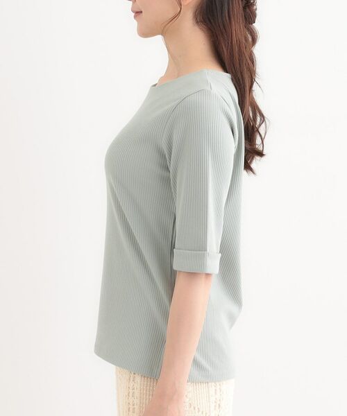 SHOO・LA・RUE / シューラルー カットソー | 【S-LL】1枚でもインナーでも テレコ5分袖トップス | 詳細18