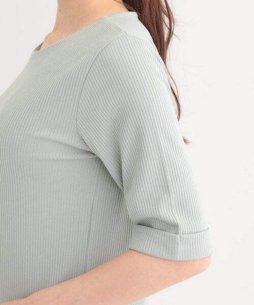 SHOO・LA・RUE / シューラルー カットソー | 【S-LL】1枚でもインナーでも テレコ5分袖トップス | 詳細21